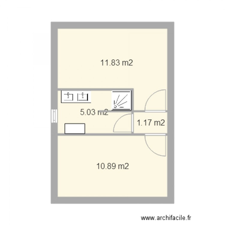 Chambres 2 et 3 sde ebauche 2. Plan de 0 pièce et 0 m2