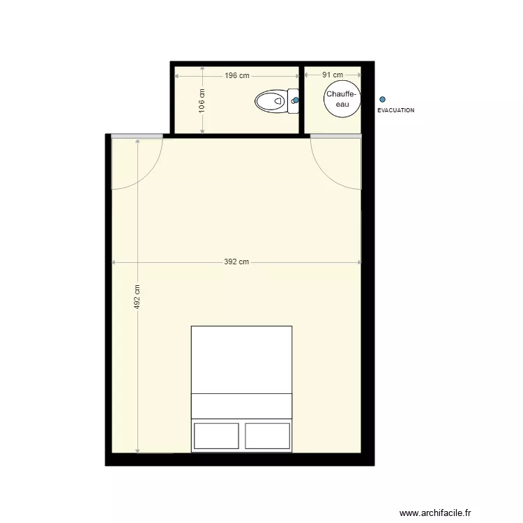 APPARTEMENT HAUT existant ROMMELAERE. Plan de 