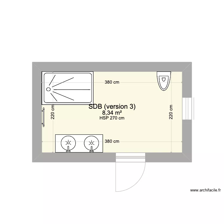SDB version 3 Nancy et Martin. Plan de SDB version 3 Nancy et Martin. Plan de