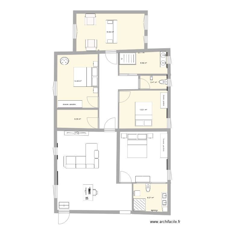 maison 2. Plan de 0 pièce et 0 m2