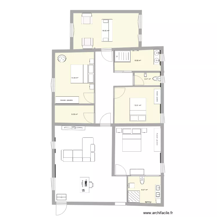 maison 2. Plan de 