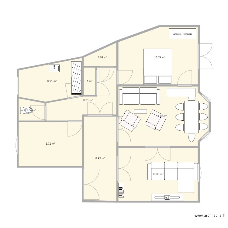 HOME. Plan de 0 pièce et 0 m2