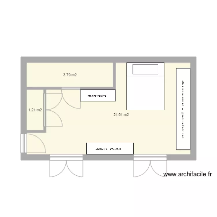 chambre. Plan de 