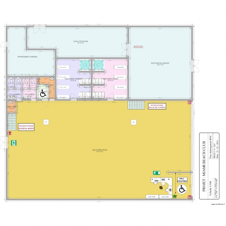 PROJECTION COUPE. Plan de 0 pièce et 0 m2