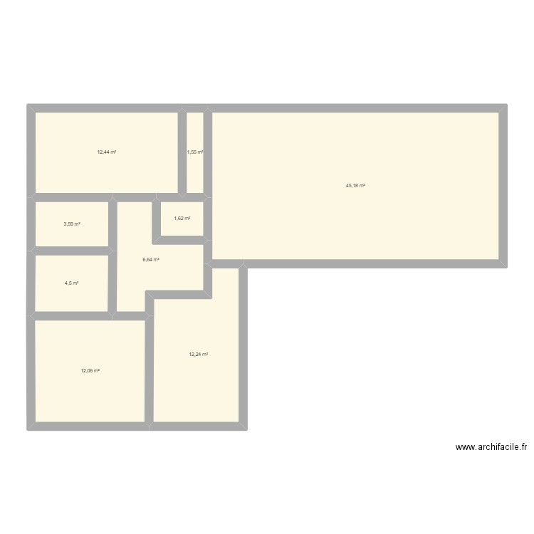 maison 3. Plan de 9 pièces et 100 m2