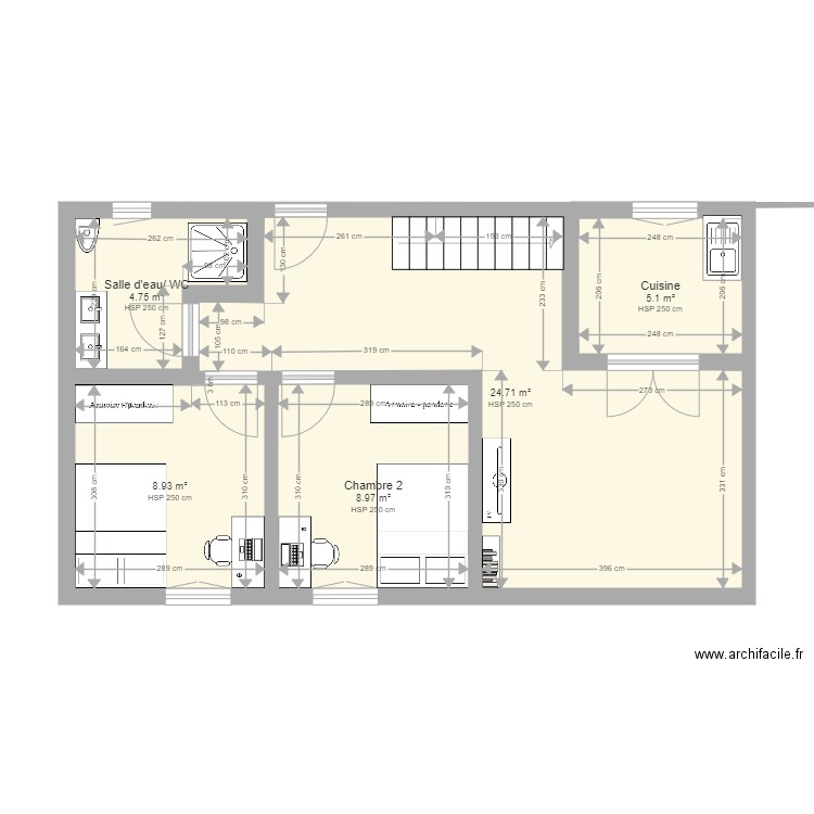 1er plan. Plan de 0 pièce et 0 m2