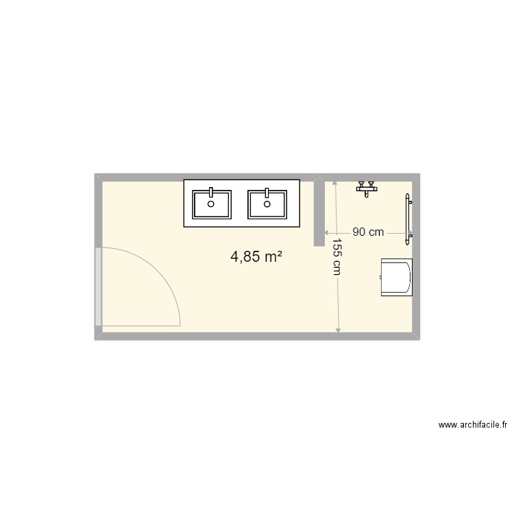 Liegeois SDB projet. Plan de 0 pièce et 0 m2