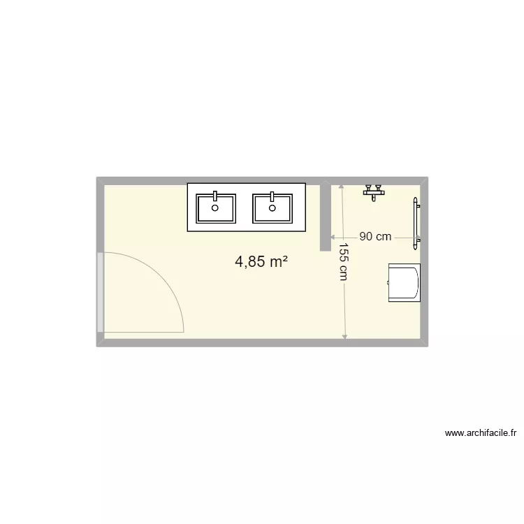 Liegeois SDB projet. Plan de 