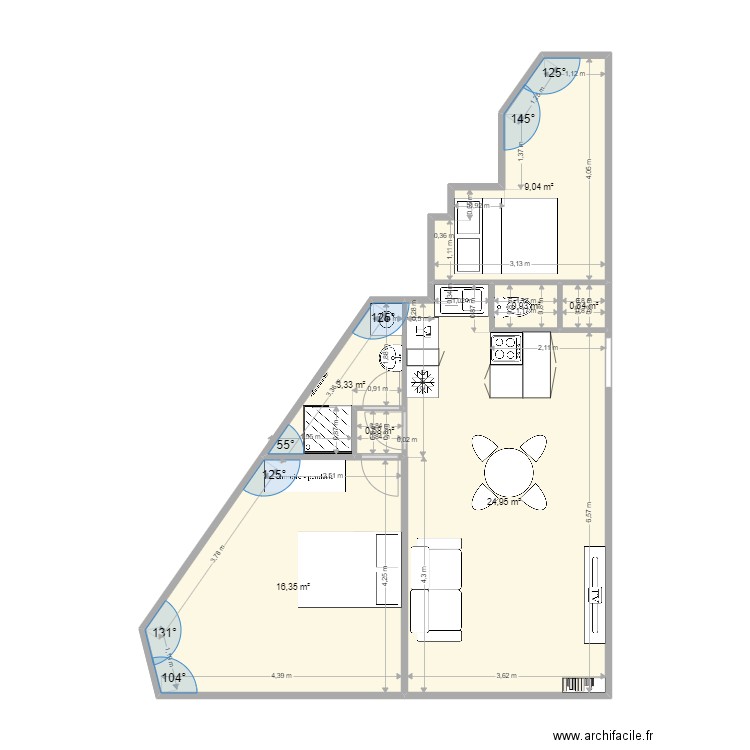 Paris 14. Plan de 0 pièce et 0 m2