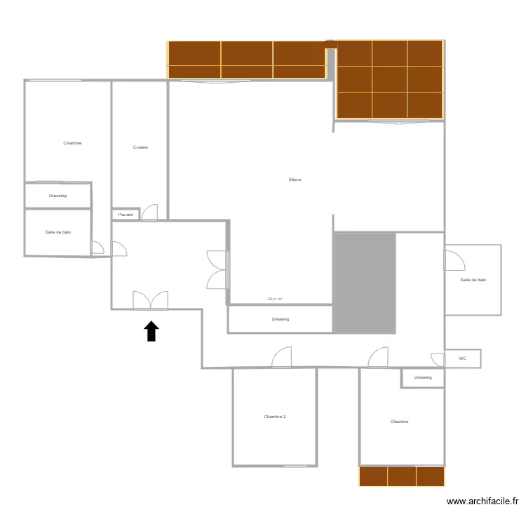 appartement levallois. Plan de 