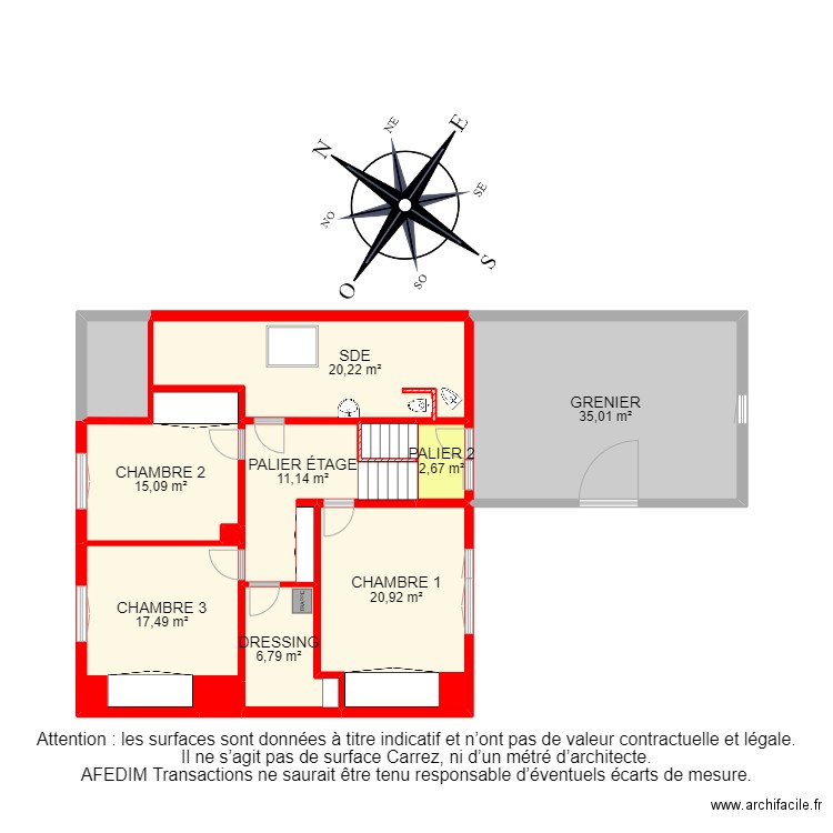 BI15163 -. Plan de 41 pièces et 444 m2