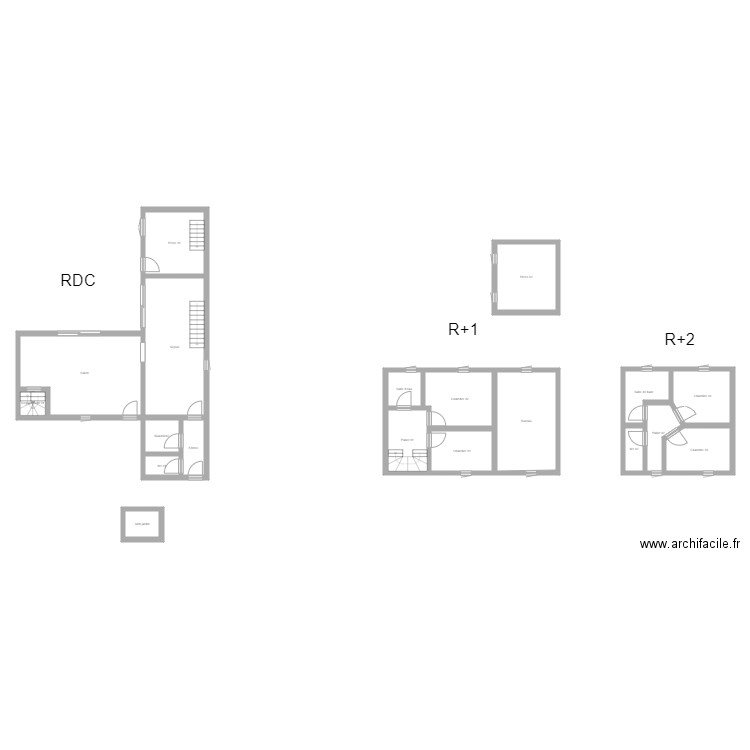 350601017. Plan de 19 pièces et 168 m2