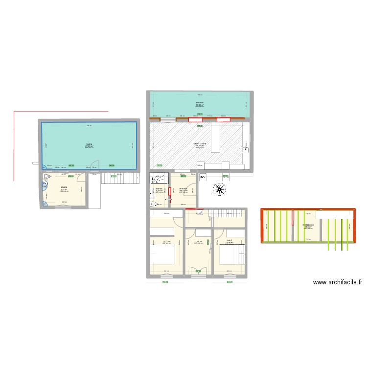 sitges piso 2. Plan de 10 pièces et 150 m2