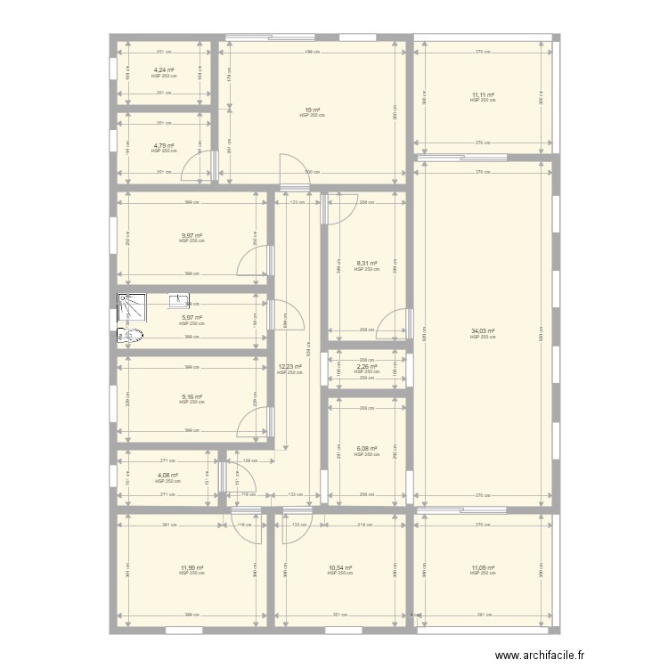 plan villa plain pieds sep 21. Plan de 0 pièce et 0 m2