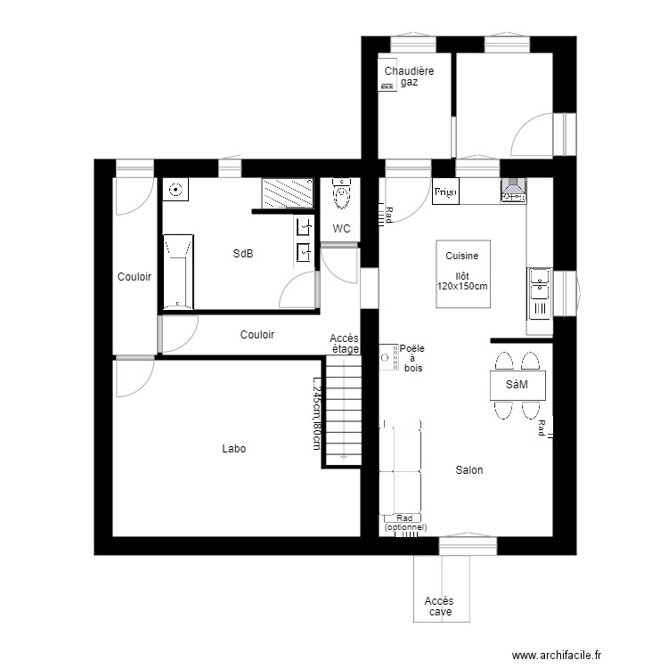 Permis Stéphanie et Killian. Plan de 0 pièce et 0 m2