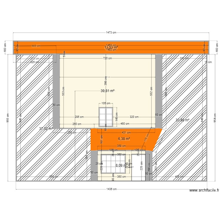 Ouroux 300 m2 façade Sud/Est Projet. Plan de 0 pièce et 0 m2