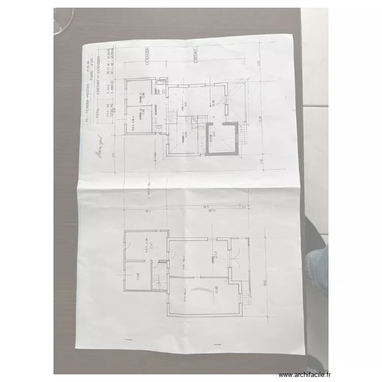 Maison Elisabete. Plan de 