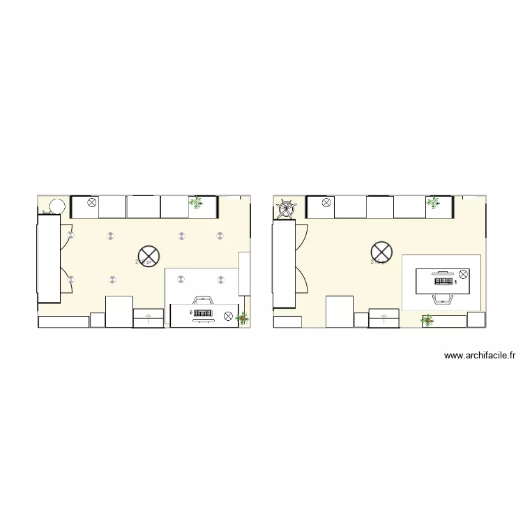 Christine et Solime. Plan de 