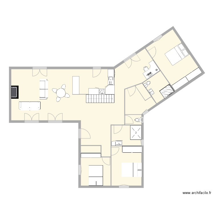 Dernoncourt. Plan de 0 pièce et 0 m2