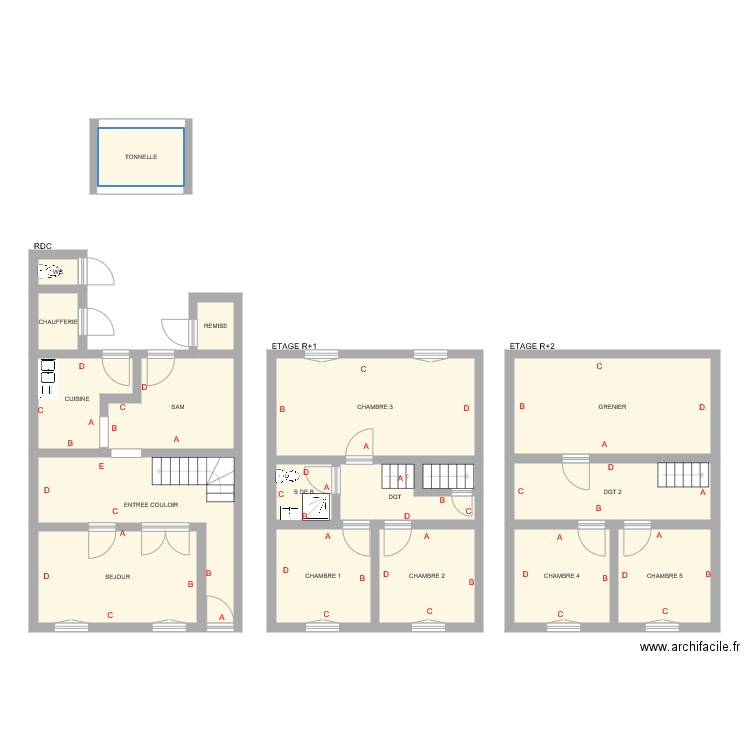 maestrati. Plan de 0 pièce et 0 m2