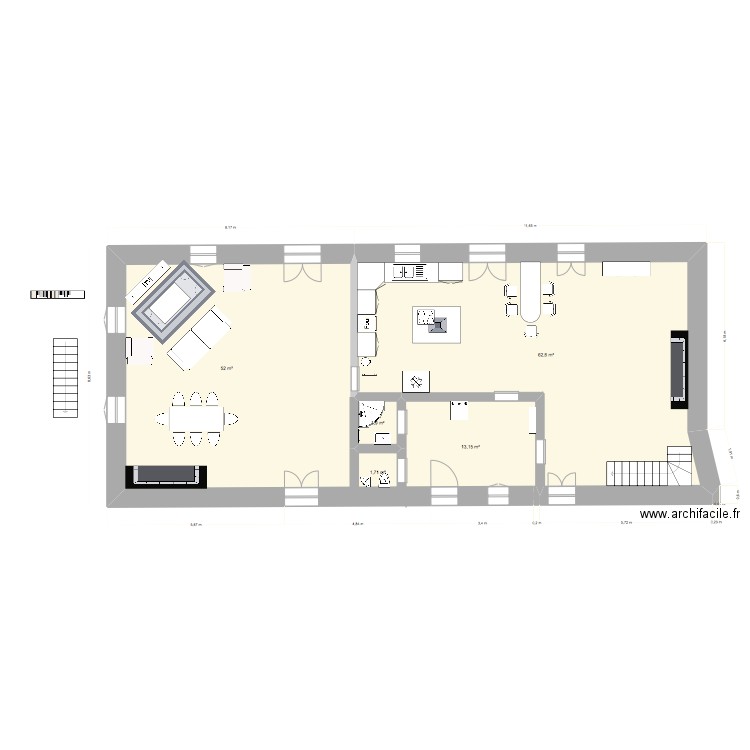 Maison_V3. Plan de 5 pièces et 131 m2
