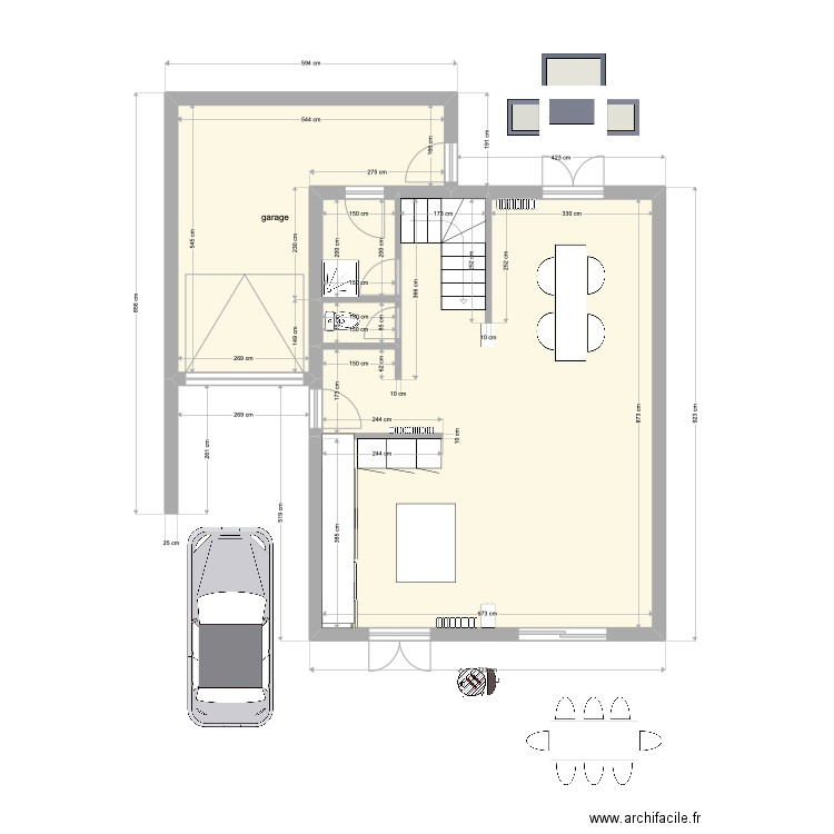 MAISON CHATELaudren futur 2. Plan de 4 pièces et 77 m2