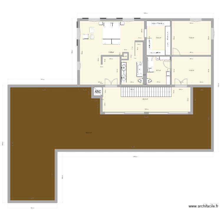 bernstrasse 1 og futur BIGbis. Plan de 18 pièces et 601 m2