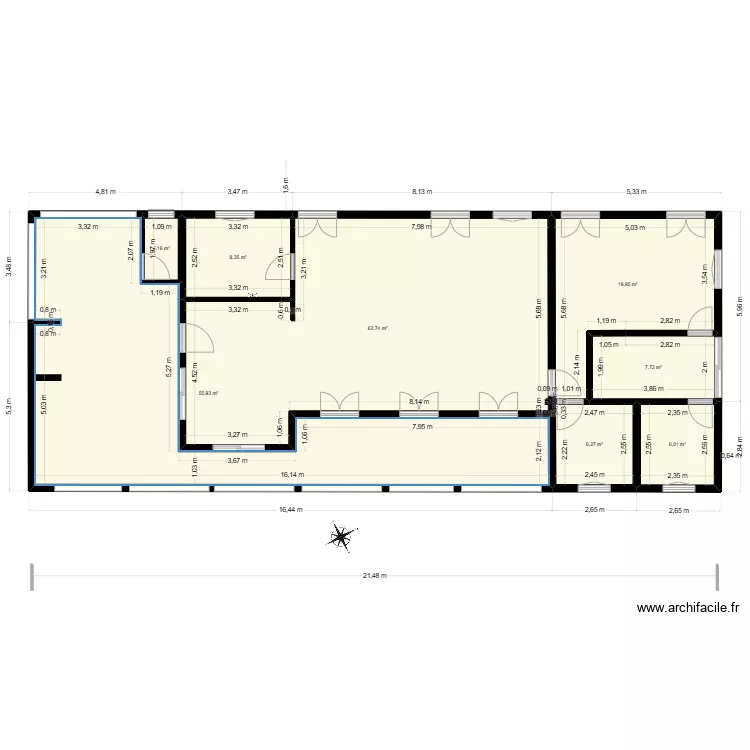 New 1101 mur. Plan de 