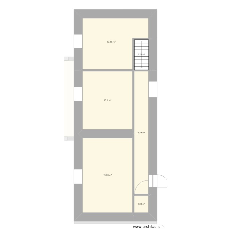 lams. Plan de 9 pièces et 141 m2