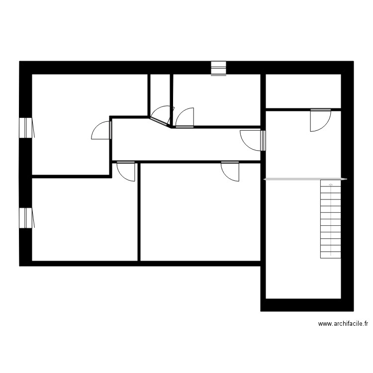 ARNAUD MILLY. Plan de 14 pièces et 176 m2