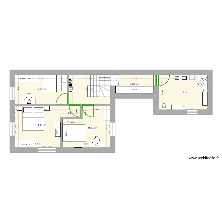 MAISON étage. Plan de 0 pièce et 0 m2 MAISON étage. Plan de 0 pièce et 0 m2