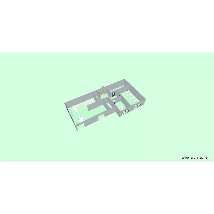 Maison. Plan de 6 et 172 m² Maison. Plan de 6 et 172 m²