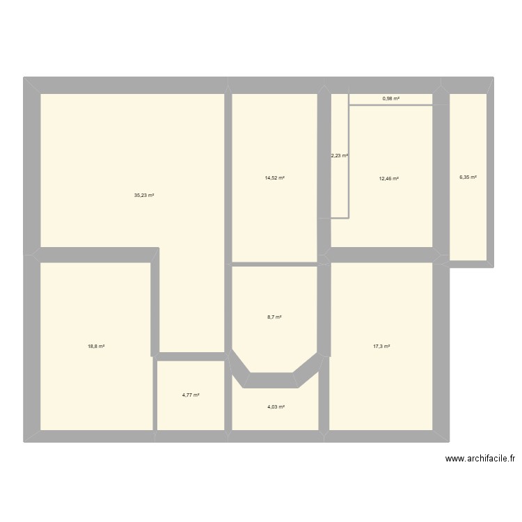 13  alphonse mairey. Plan de 35 pièces et 377 m2