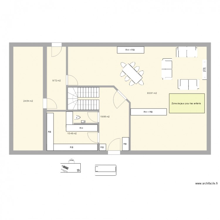 Maison RDC 21. Plan de 0 pièce et 0 m2