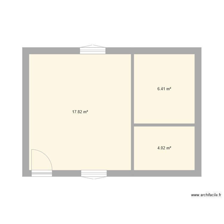 Blandas 35m2. Plan de 0 pièce et 0 m2