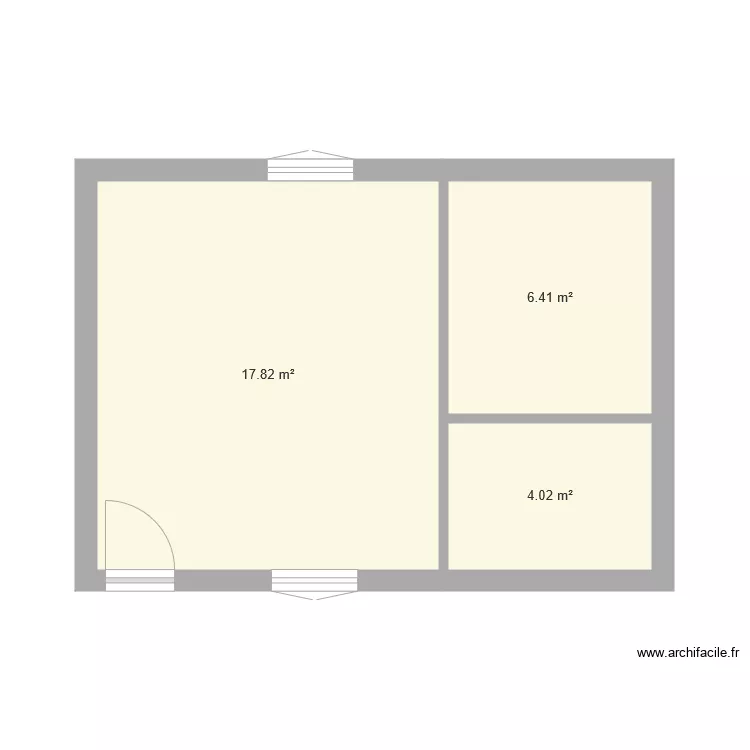 Blandas 35m2. Plan de 