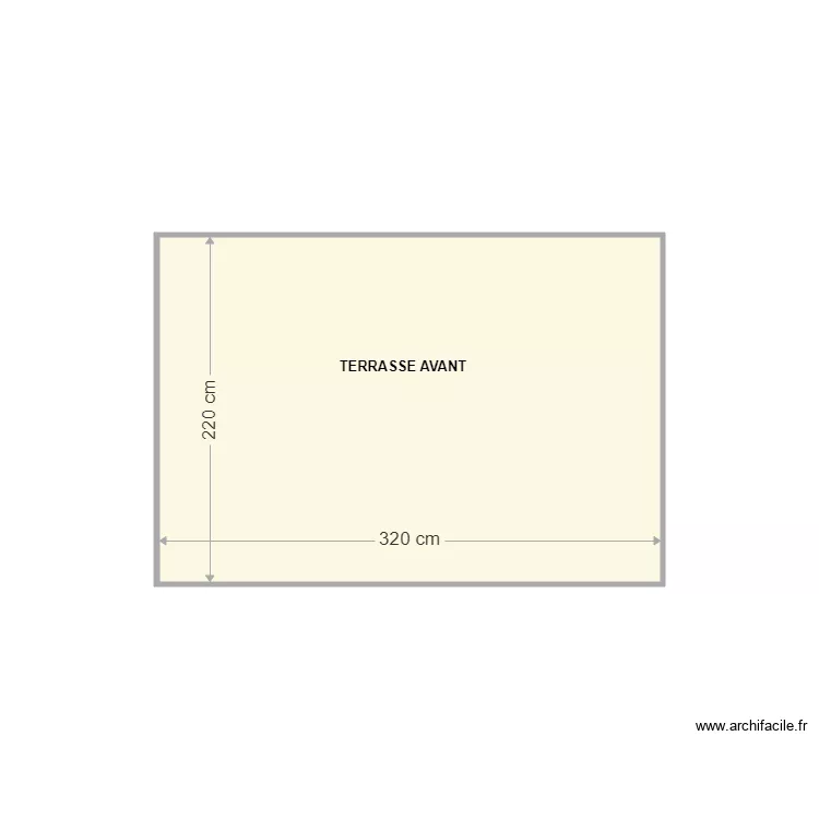 SAEN (terrasse avant). Plan de 