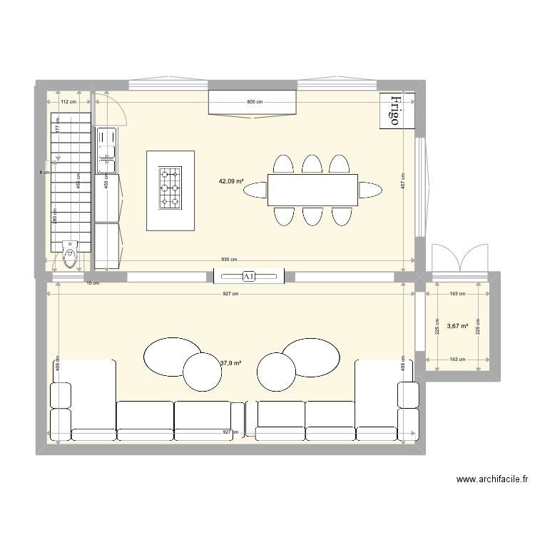 REFUGE NEW3 RDC. Plan de 0 pièce et 0 m2