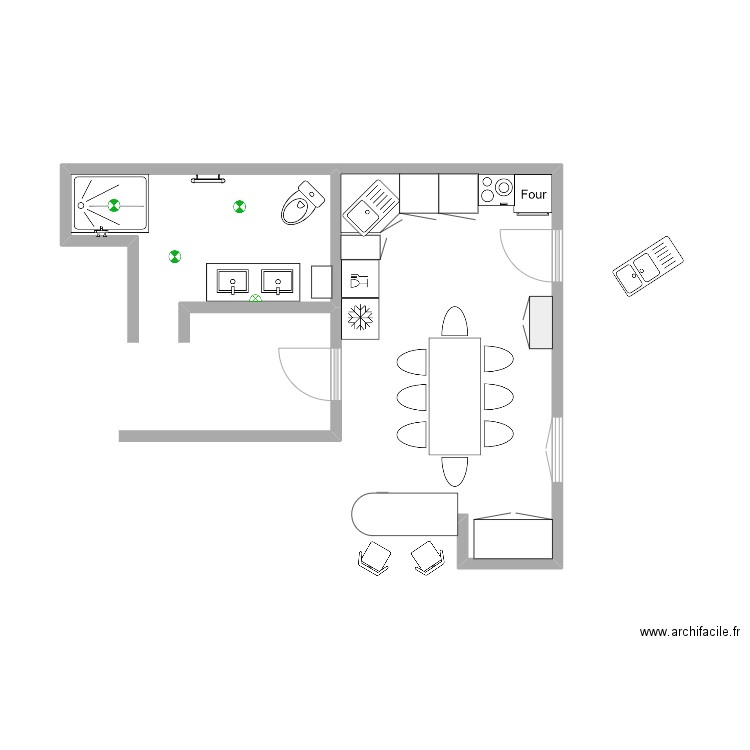 SdB Gilles V06. Plan de 0 pièce et 0 m2