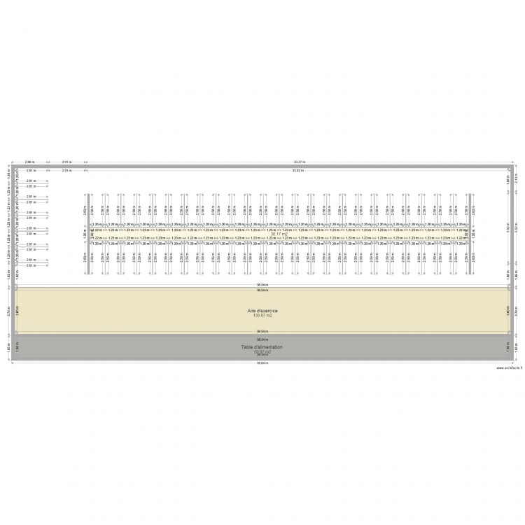 Bâtiment logettes. Plan de 0 pièce et 0 m2