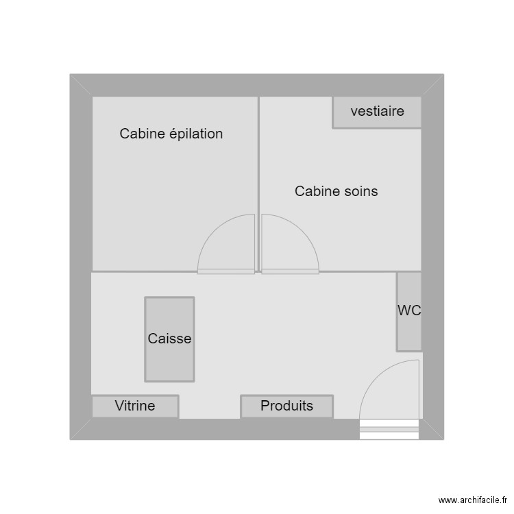 institut. Plan de 8 pièces et 27 m2