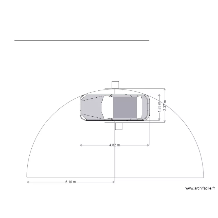 parcours auto Rayon de Braquage. Plan de parcours auto Rayon de Braquage. Plan de