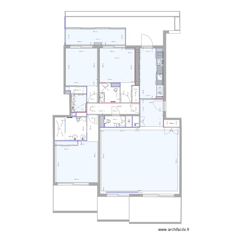 Plan Cannes Modifie V7 Final Travaux. Plan de 0 pièce et 0 m2