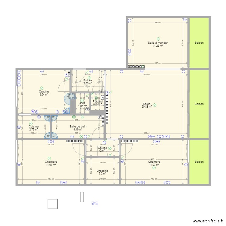 Appartement Maillat 2. Plan de 0 pièce et 0 m2