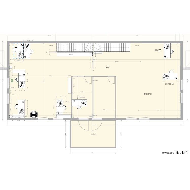 DEPOT VERSION FUTURE  v6. Plan de 9 pièces et 1069 m2