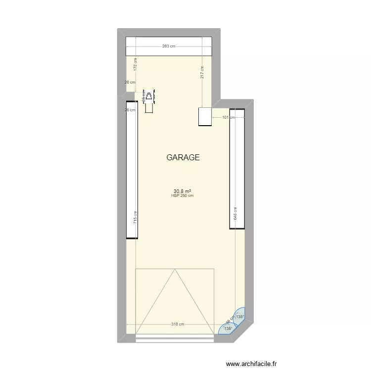  plan garage. Plan de 