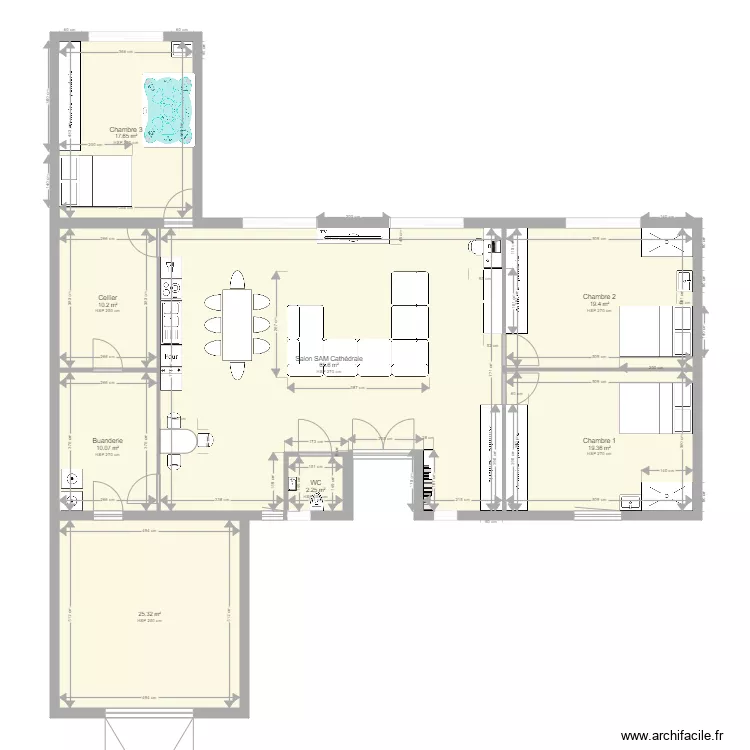 Maison Mansart. Plan de 