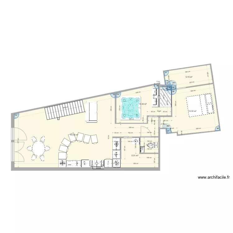 Loft PIERRE rdc. Plan de 