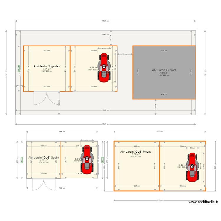 Abris Jardin  Mas Phil. Plan de 0 pièce et 0 m2