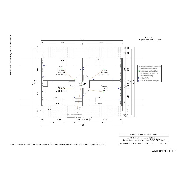 FEMERY DORION ETAGE. Plan de 0 pièce et 0 m2